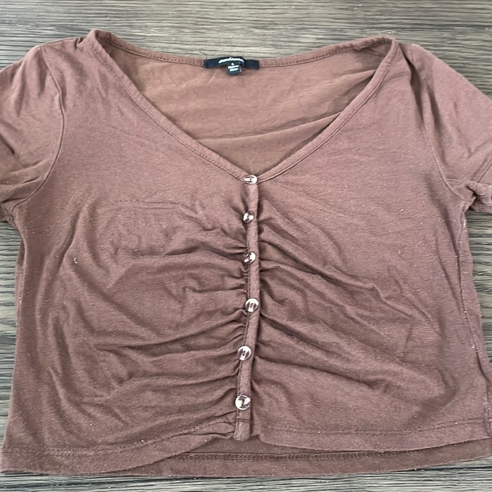 Girls new ambiance brown shirt